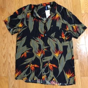 H&M Tropical Print Button-Down